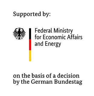 Förderung durch Bundesministerium für Wirtschaft & Energie (Logo)