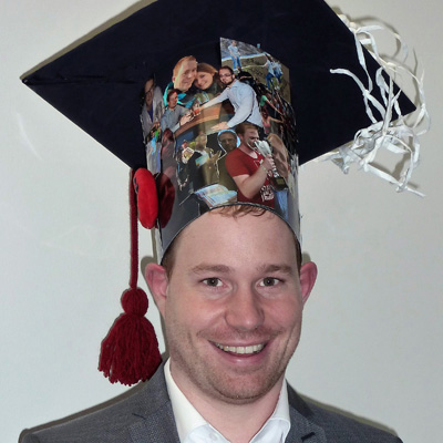 Dr.-Ing. Patrick Kaiser with doctoral cap